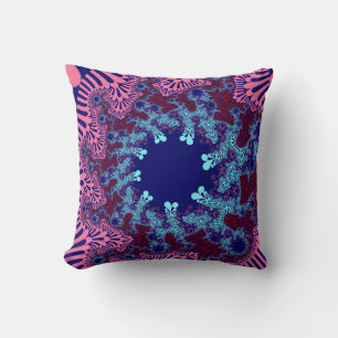 Coussin Couple Coup de soleil bleu rose