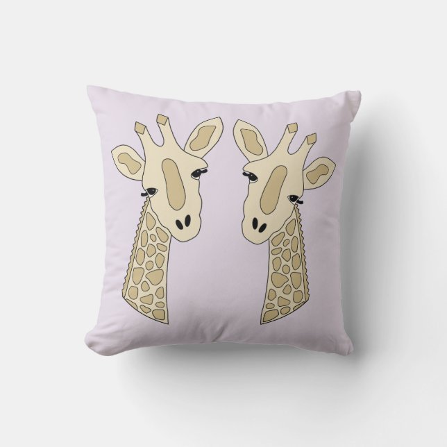 Coussin Couple de girafes (Recto)