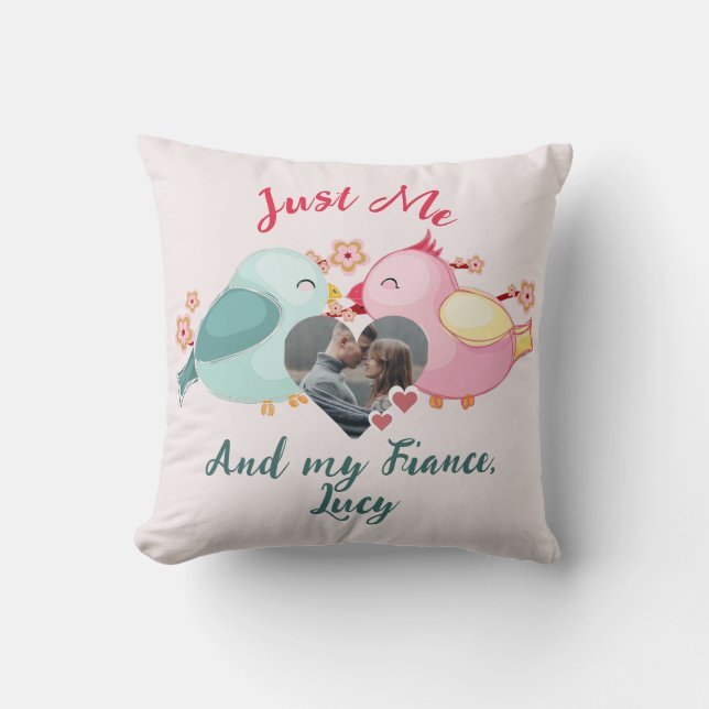 Coussin couple de la Saint-Valentin doux personnalisé sur  (Recto)