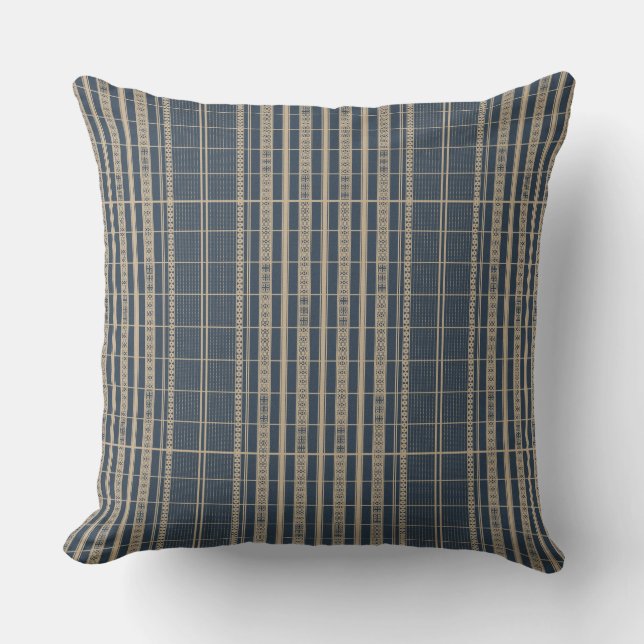 Coussin Couple Motif Africain Mali (Recto)