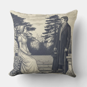 Coussin Couples de Jane Austen