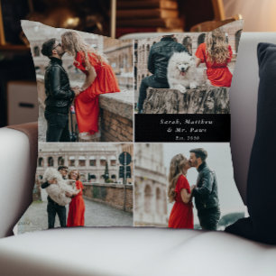 Coussin Couples modernes 4 Photo Collage