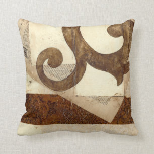 Coussin Coupure de journal vintage