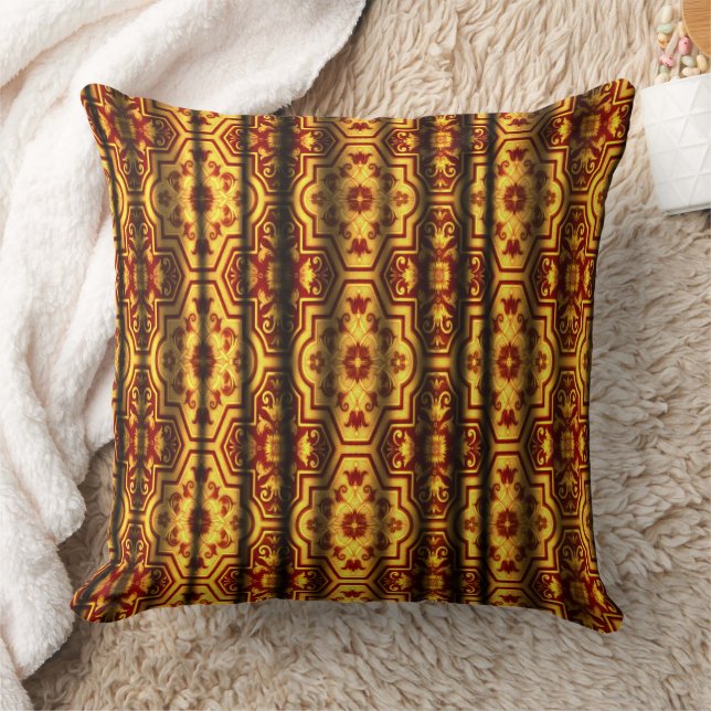 Coussin Cour européenne Baroque Géométrique Floral Scoll (Couverture)