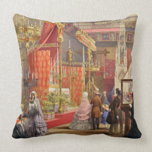 Coussin Cour médiévale, conçue par Pugin, plat 40 de "