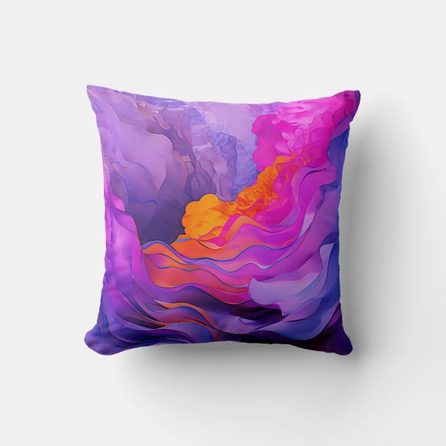 Coussin "Courants éthérés" (Recto)