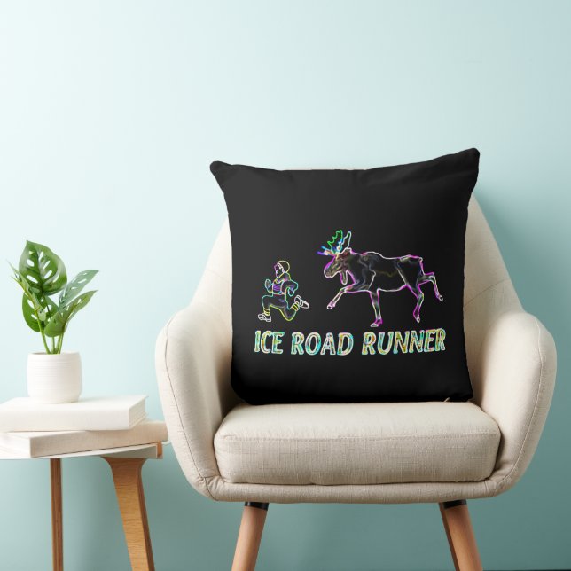 Coussin Coureur de route sur glace (Chaise)