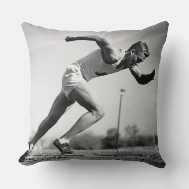 Coussin Coureur masculin (Recto)