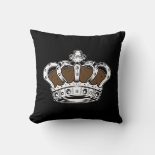Coussin Couronne - Brown