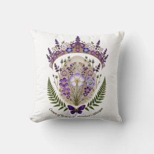 Coussin Couronne de Fleur Vernale, Cadeau Silencieux de la
