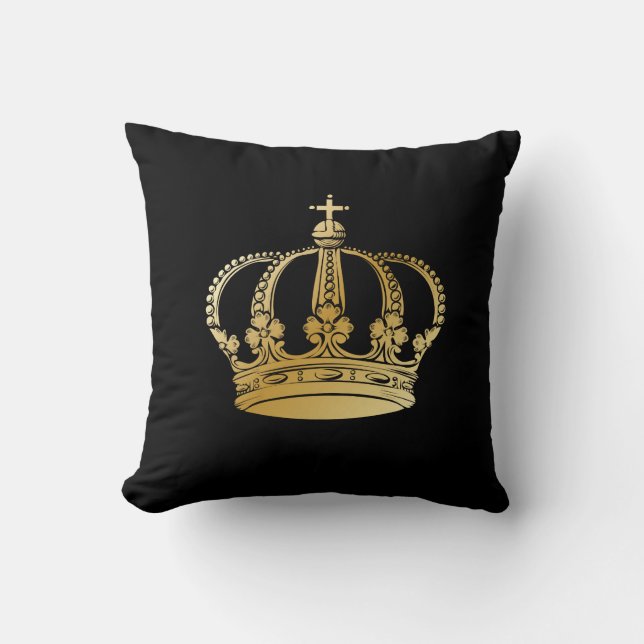 Coussin Couronne noire de cru d'or (Recto)