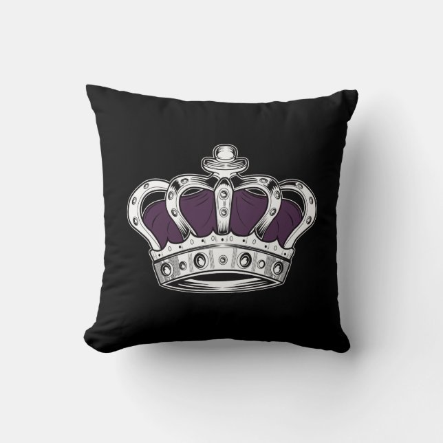 Coussin Couronne - pourpre (Recto)