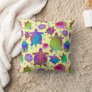 Coussin Course avec tortues pour le petit-déjeuner