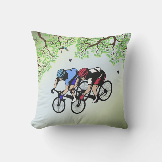 Coussin Course cycliste (Recto)