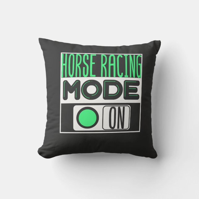 Coussin Courses de chevaux (Recto)