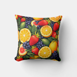 coussin coussin aux fruits tropicaux