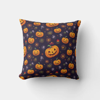 Coussin coussin citrouille Halloween