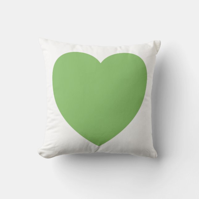 Coussin Coussin/coussin verts de coeur (Recto)