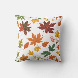 Coussin coussin de feuille d'automne