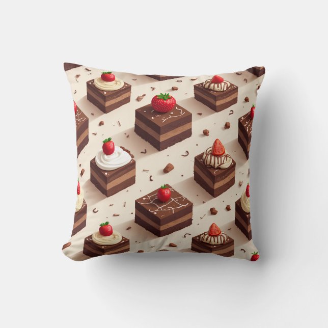 coussin coussin de gâteau chocolat (Recto)