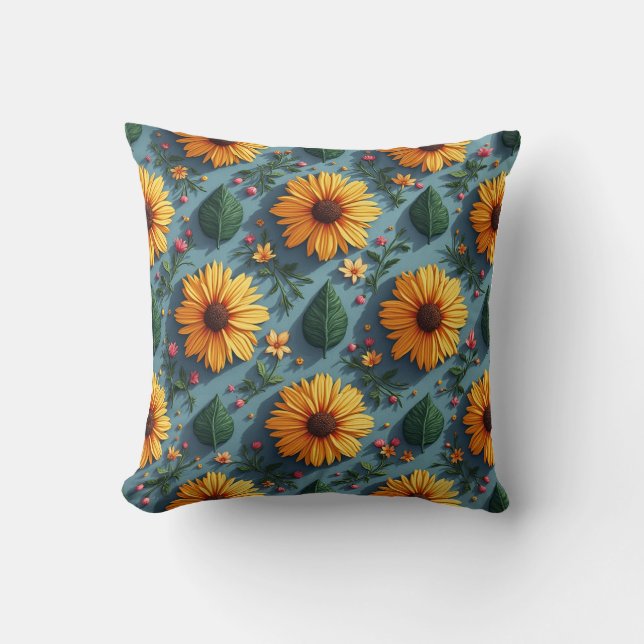 coussin coussin de tournesol (Recto)