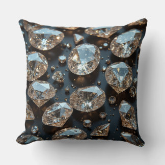 Coussin coussin diamant a l'air vrai luxe diamant