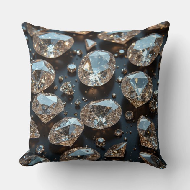 Coussin coussin diamant a l'air vrai luxe diamant (Recto)