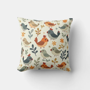 coussin coussin d'oiseau mignon