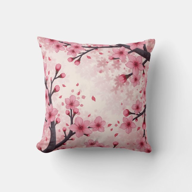 coussin coussin en fleurs de cerisier (Recto)