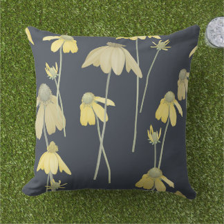 Coussin "Coussin Extérieur Élégant à Motif de Rudbeckia"