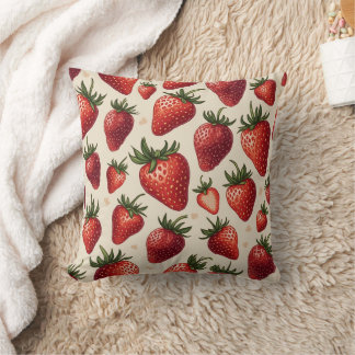 Coussin coussin fraise