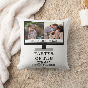 Coussin Coutume TV plus loin de l'année drôle papa 2 photo