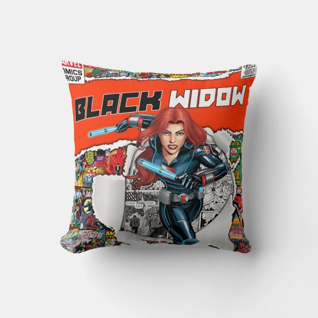 Coussin couverture de comic black window (Recto)