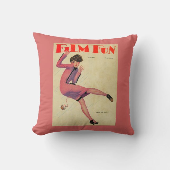 Coussin Couverture de magazine d'amusement de film (Recto)