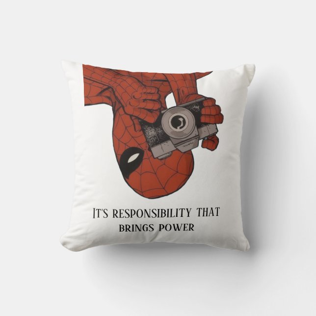 Coussin "Couverture photo Spider-Man (Recto)