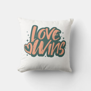 Coussin Couverture Polaire Love Wins