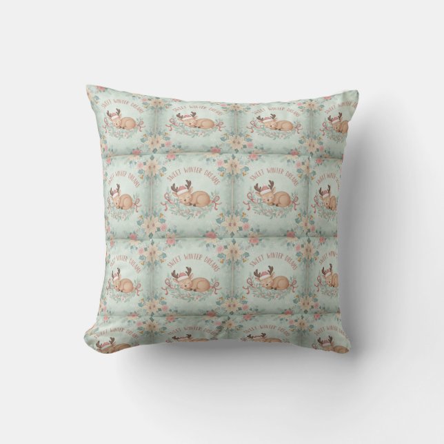 Coussin “Cozy Christmas Pillow – Festive Holiday Home Deco (Recto)