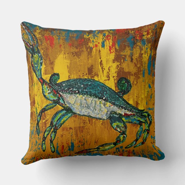 Coussin Crab Throw Pillow (Verso)