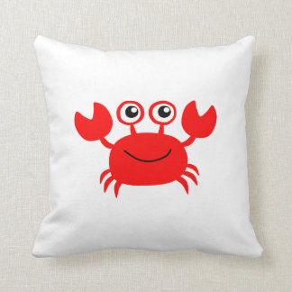 Coussin Crabe heureux de bande dessinée