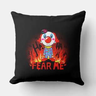 Coussin Craignez-moi clown