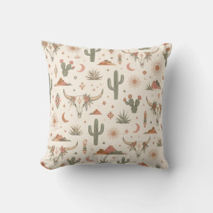 Coussin Crâne de désert accent Ranch Southwest