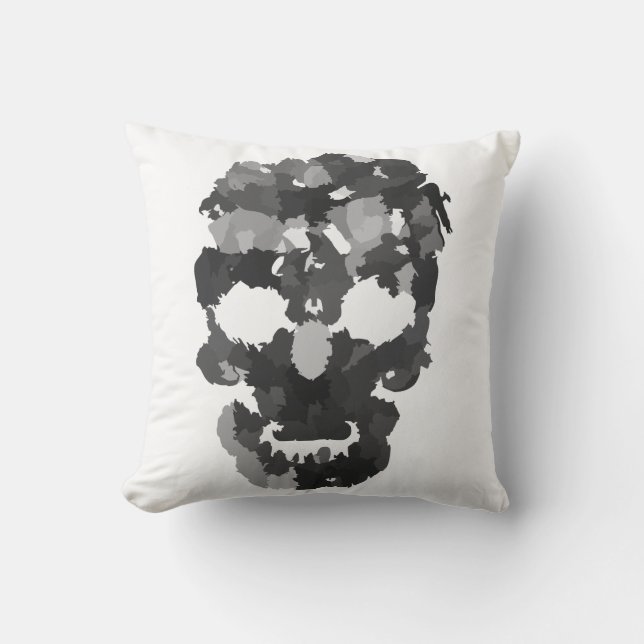 Coussin Crâne d'Halloween (Recto)