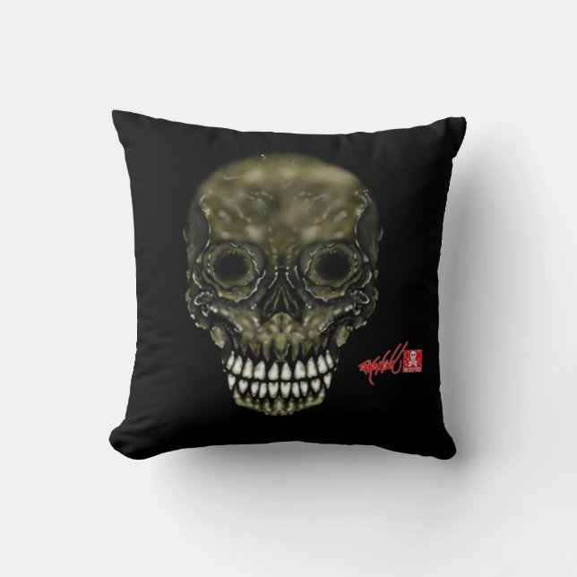 Coussin Crâne foncé (Recto)