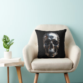 Coussin Crâne métallique