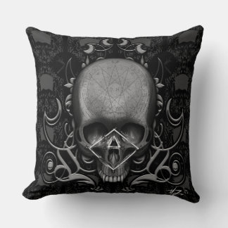 Coussin crâne Motif floral