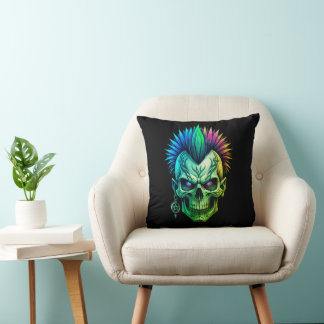 Coussin Crâne Tribal