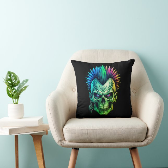 Coussin Crâne Tribal (Chaise)