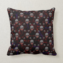 Coussin Crânes enchaînés