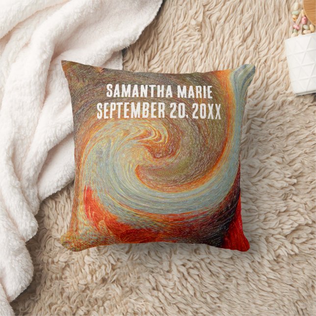 Coussin Cravate d'accueil de la nouvelle-né - Dye Brown Ro (Couverture)