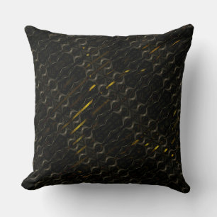 Coussin Cravate des fils bruns et or métallics ?
